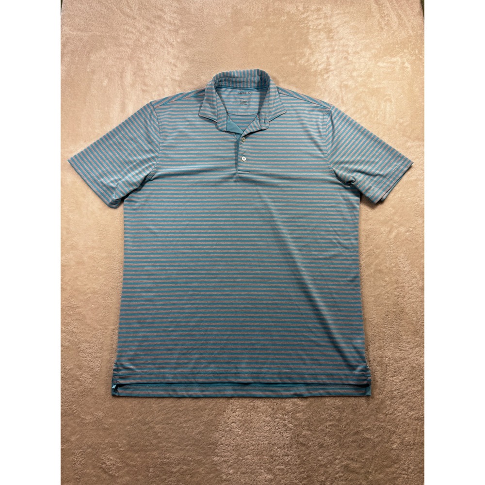 Johnnie-O Mens Niagara Striped Performance Polo Shirt L